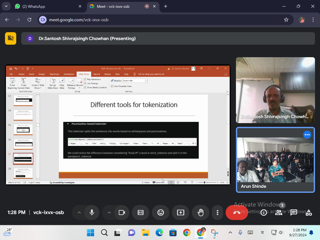 Online Workshop on NLP_ML